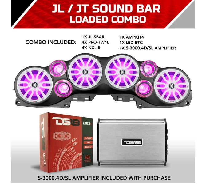 JEEP JL / JT LOADED SOUNDBAR COMBO Skull Krushers