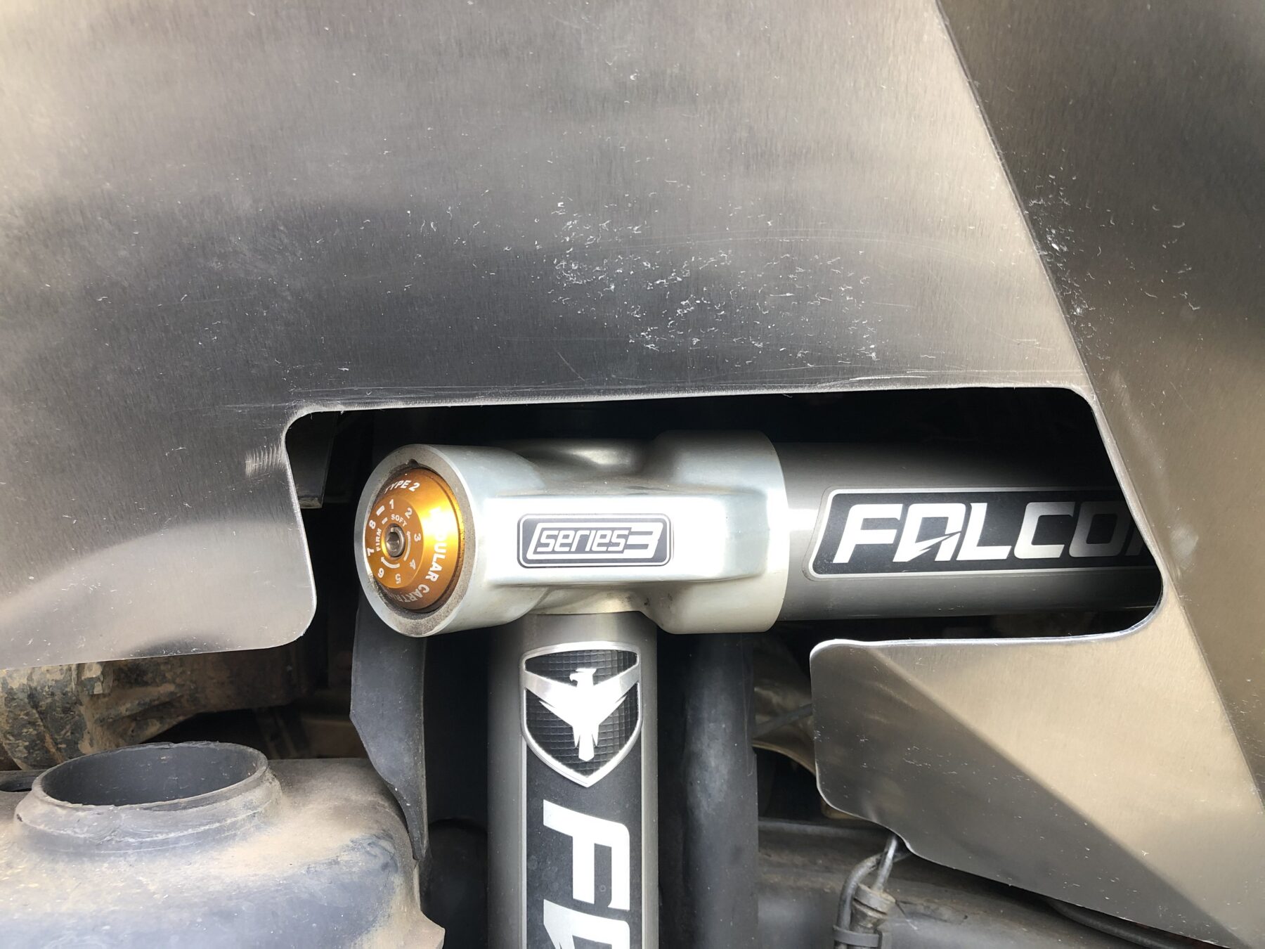 Custom Falcon Shock edition inner fenders Skull Krushers