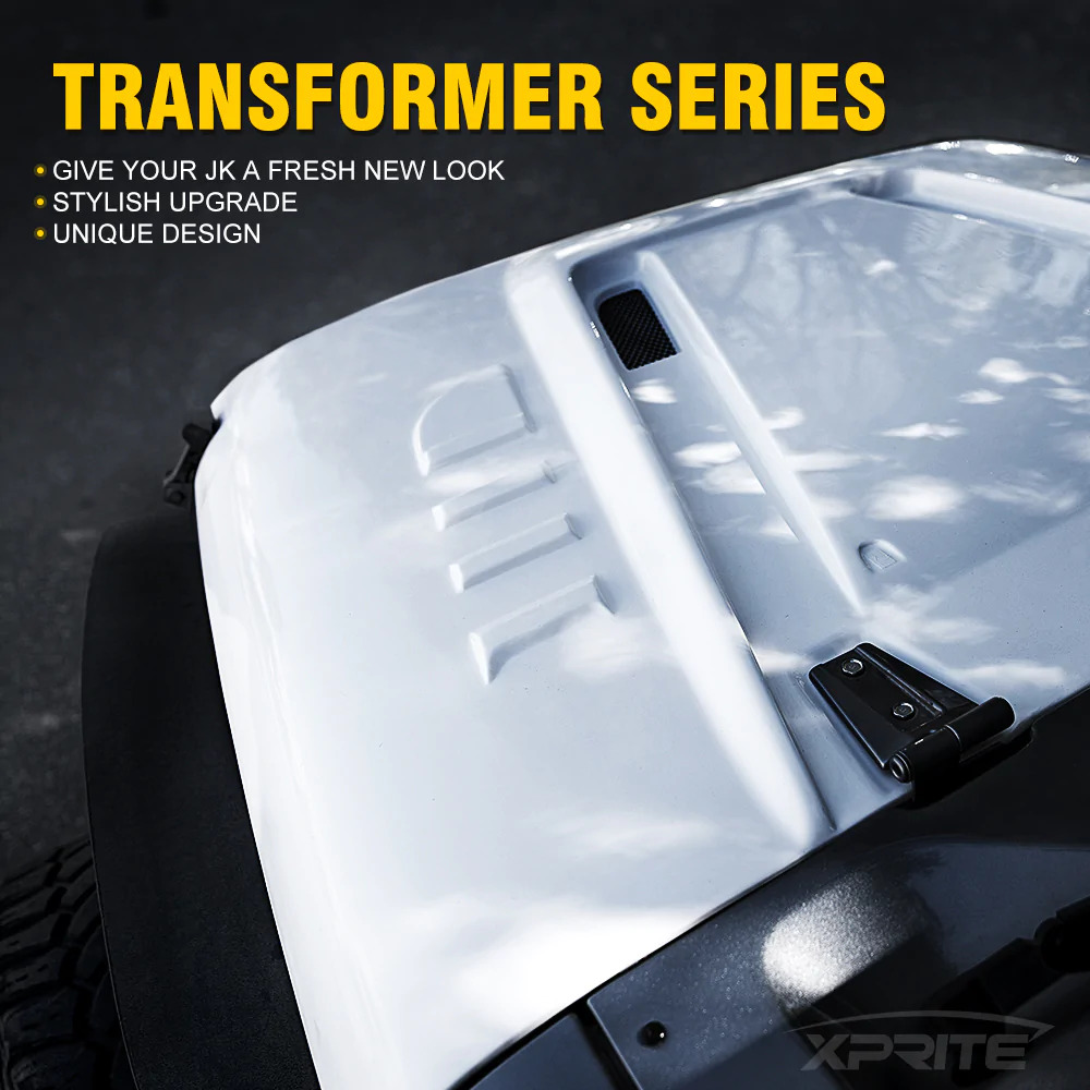 Jeep Wrangler JK Fiberglass Hood Transformer Series 2