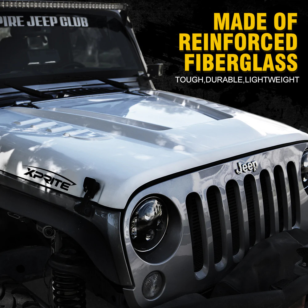 Jeep Wrangler JK Fiberglass Hood Transformer Series 3