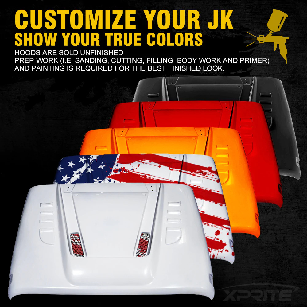 Jeep Wrangler JK Fiberglass Hood Transformer Series 5